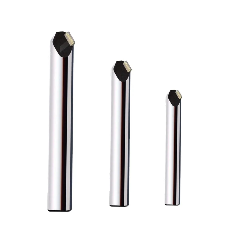 Qiye 6mm MCD chamfering polishing milling cutter diamond end mills router bit set