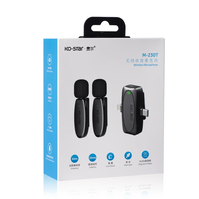 Lavalier Microphone long-distance high-definition radio for webcasting microphone wireless professional condenser microphone