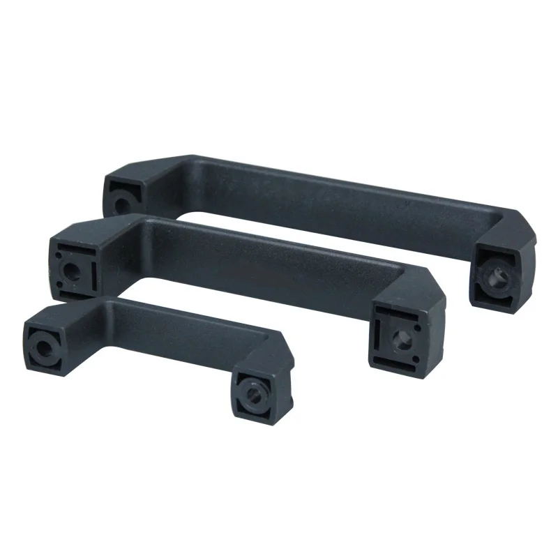 90mm Plastic door pull handle for aluminum profile equipment cabinet