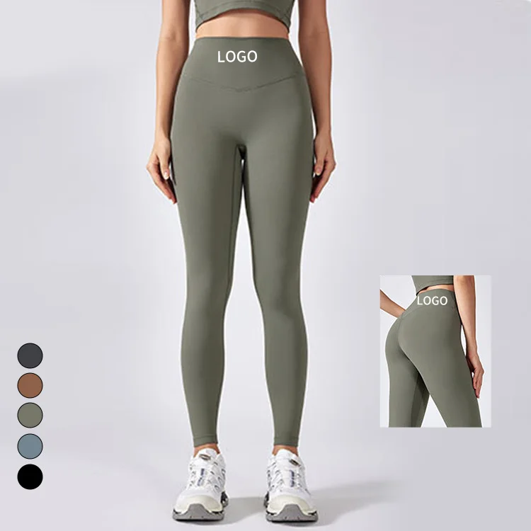 High-Waisted Elastic Compression Yoga Pants XL Size Hip Lifting Slimming Sports Crop for Running Fitness Solid Pattern