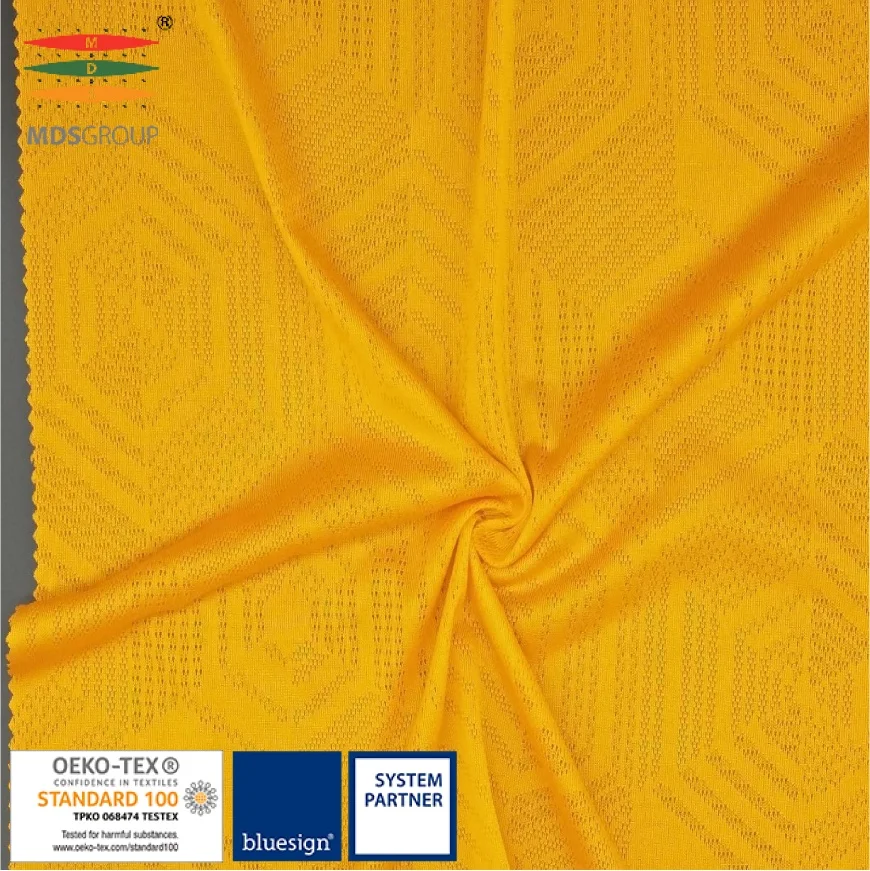 
SPORTSWEAR/LIFE WEAR/LIGHT WEIGHT JACQUARD/T-SHIRT/JERSEY 100%POLYESTER CIRCULAR KNIT HYDROPHILIC COMPUTER JACQUARD 