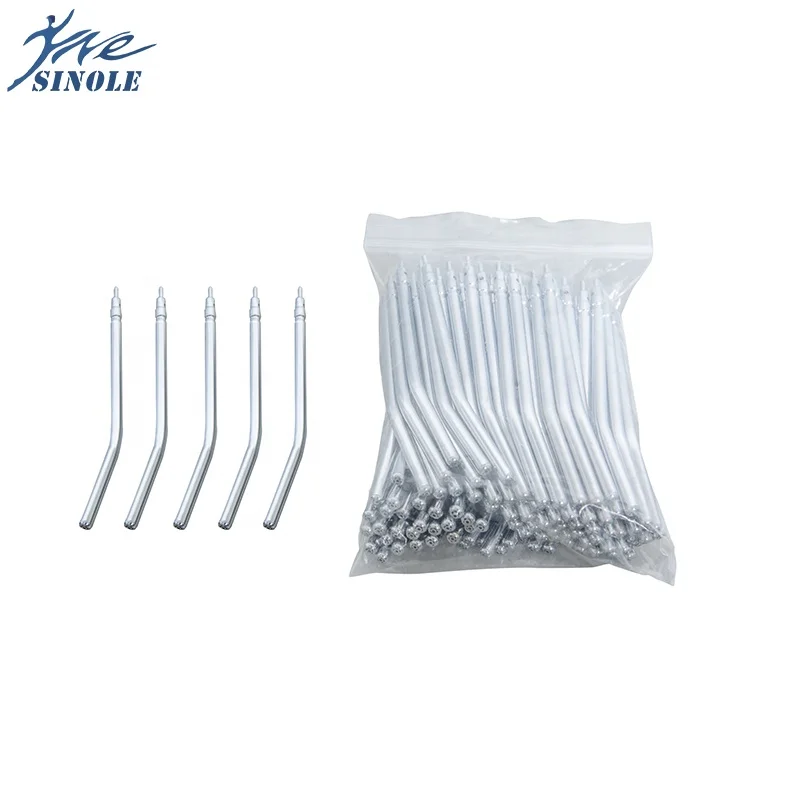 Dental  Chair Accessories 3 Way Syringe Tips Dental Syringe Nozzles Alloy Spray Tips Three Way Air Water Syringe
