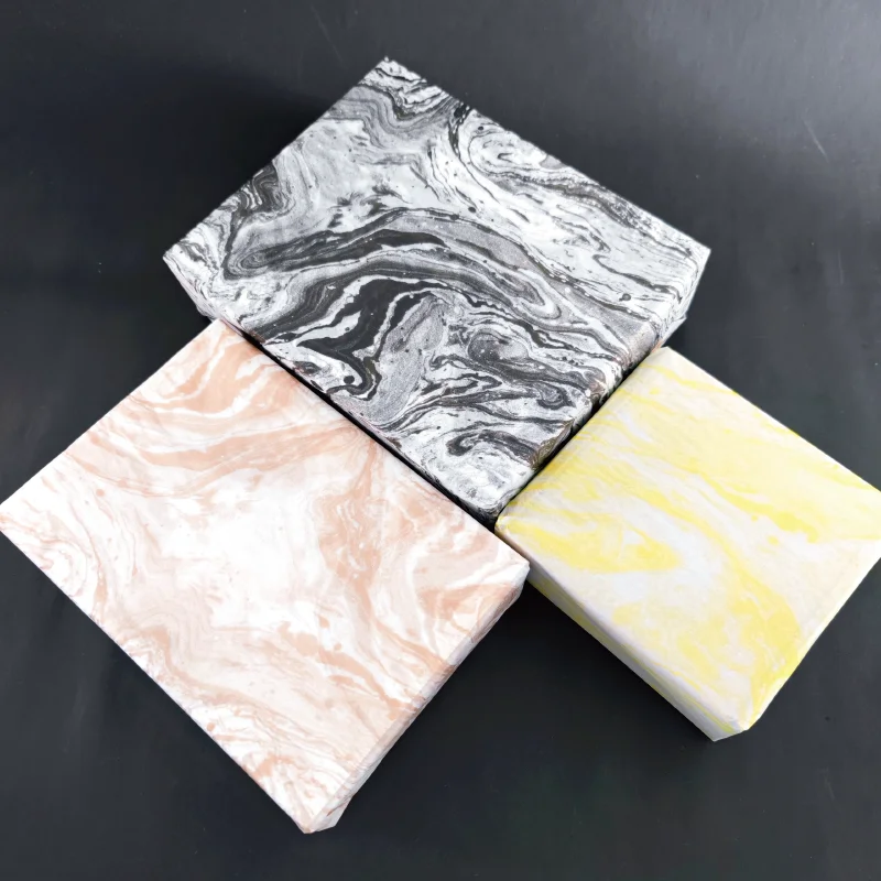 17gsm Yellow Marble Tissue Paper Uncoated Christmas Elements Wrapping Tissue Paper Collection for Gifts