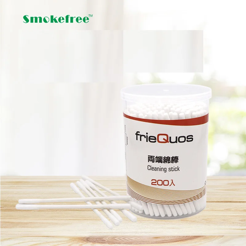  Smokefree ватные тампоны для сухой чистки 200 палочек/коробка с двойной головкой Заполненные использования