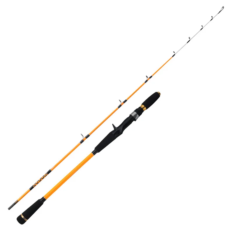 1.55m 1.7m Hot sale 2 sections jigging fishing rod super short spinning and casting carbon rod