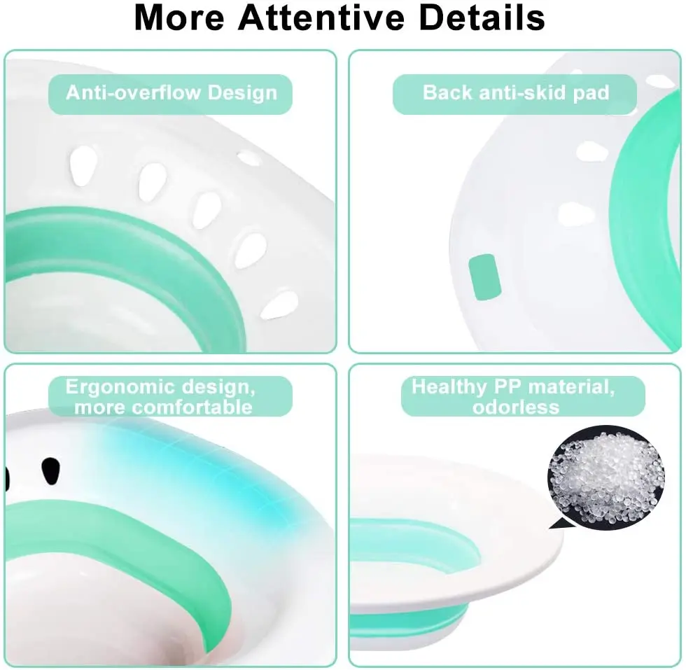 Best Product USA Retractable Foldable Adult Bath Seat Seating Vaginal Steaming Tool Sitz Bath