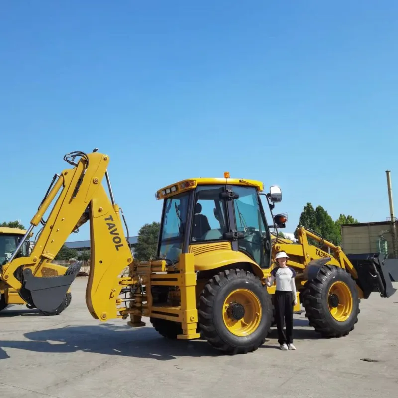 Large 10 ton 10T High Quality Loader Backhoe Crab Steer Mode 4WD Excavator Front Loader Backhoe Wheel Loader.