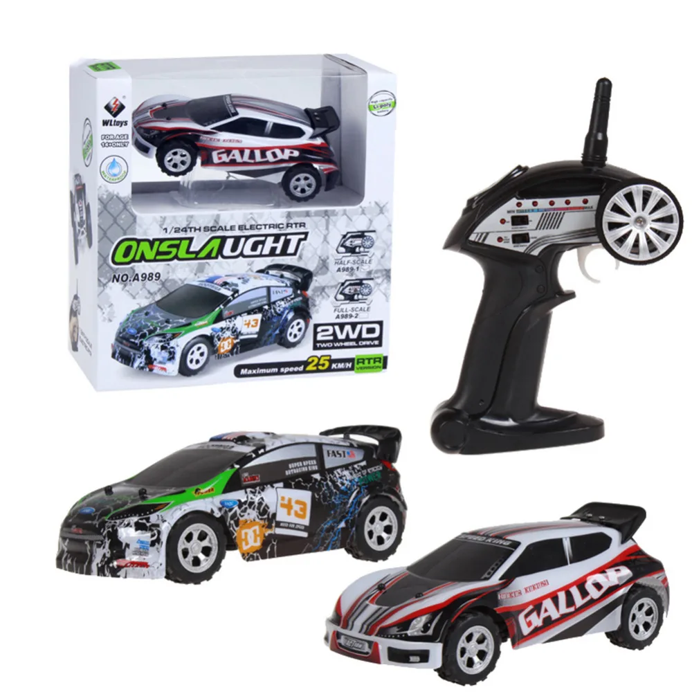 Best Selling WL Toys A989 Mini 1:24 Rally Waterproof RC Truck Remote Control RC Car Off-Road Toy Electric Car Best Gift For Kids