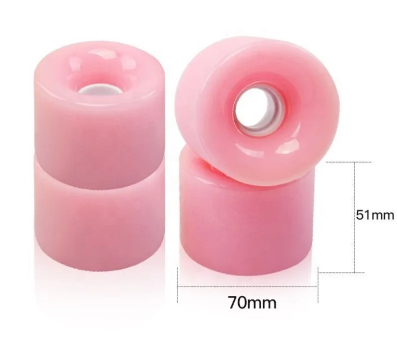 Wholesale Custom High Rebound PU Wheels Slide 70*51mm 78A OEM Longboard Skateboard Wheels