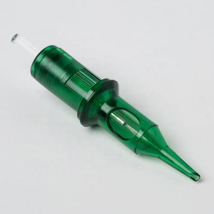 Factory Price Premium Tight Needle Tattoo & Safety Membrane Disposable LBB Green Permanent Makeup Tattoo Needle Cartridges