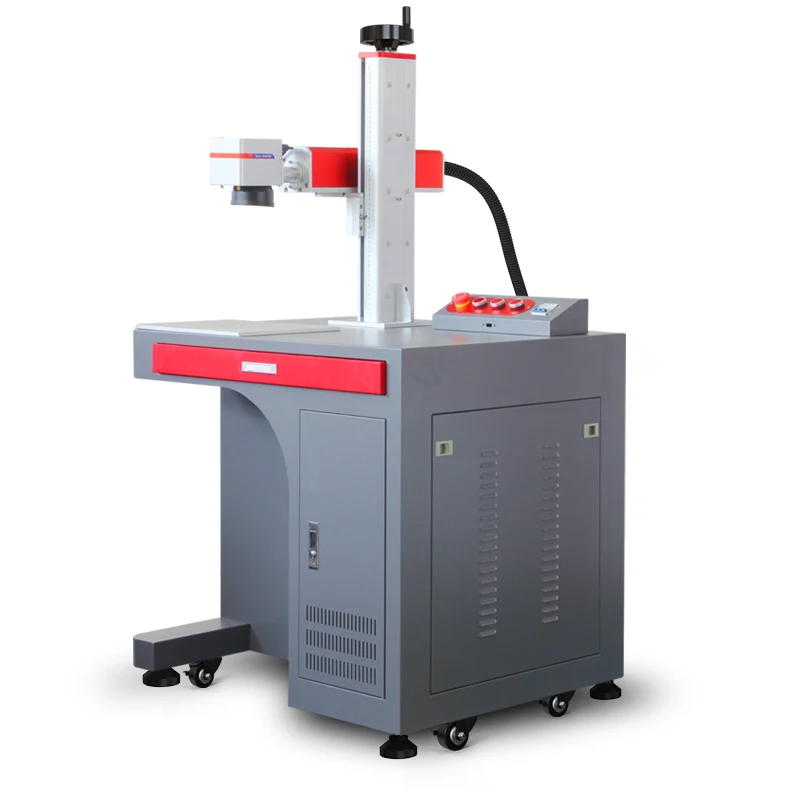 Desktop Fiber Laser Marking Machine Fiber Laser Marking Machine For Plastic 30 Watt Mopa Fiber Laser Marking Machine