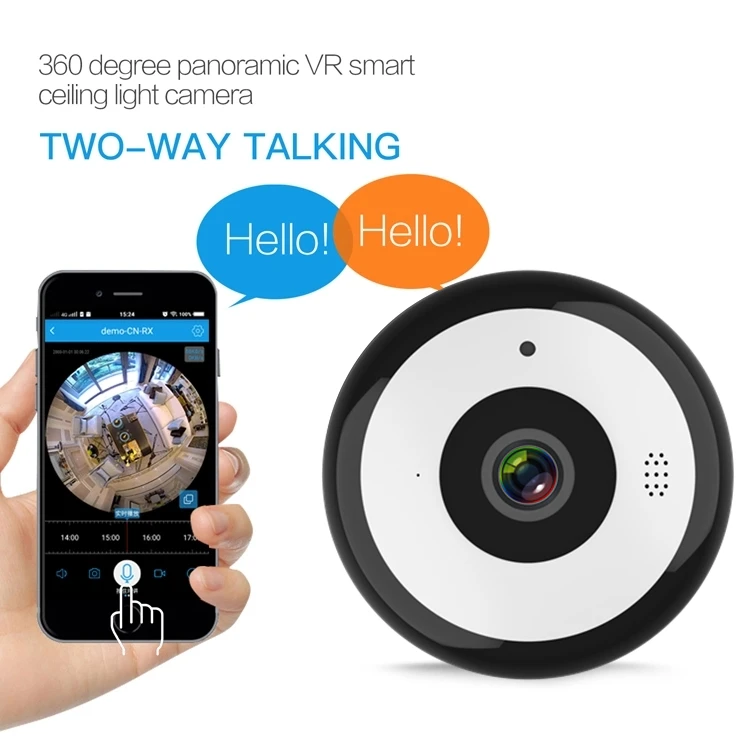 2.0MP Fish eyes Panoramic HD WiFI PTZ IP Camera 360 Degree CCTV surveillance camera