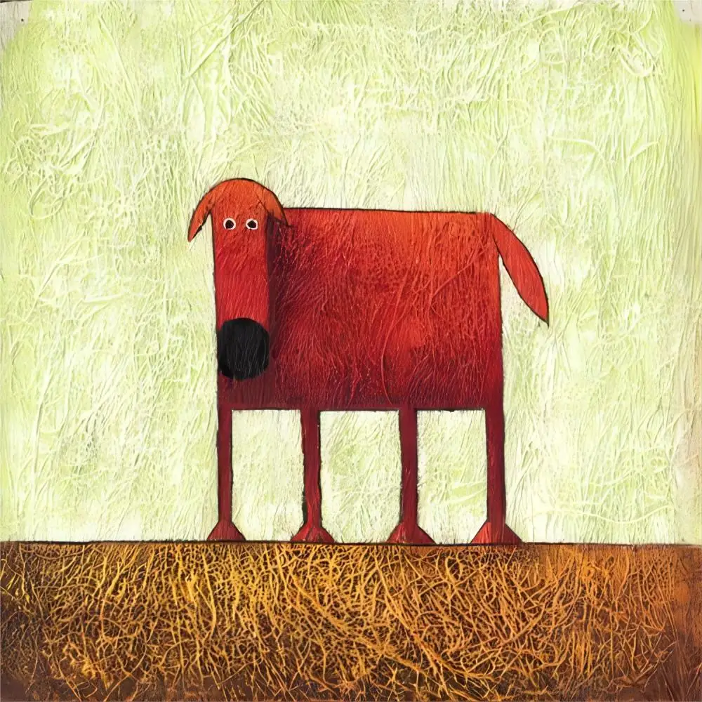 Factory hand painted animal painting Acrylic oil painting lovely pet on canvas for Home decor
