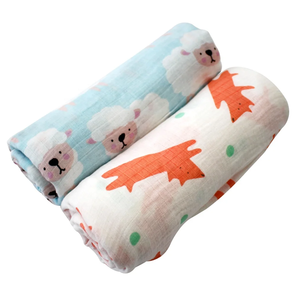 Muslin squares super absorbent cotton weave baby muslin swaddle blanket 100% cotton muslin baby blanket