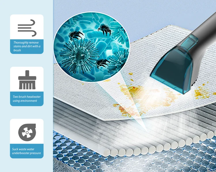 Portable Carpet Cleaner Machine Wet And Dry Vacuum Spray Spot Cleaner Home Fabrics Sofa Curtain Carpet Cleaner For Household