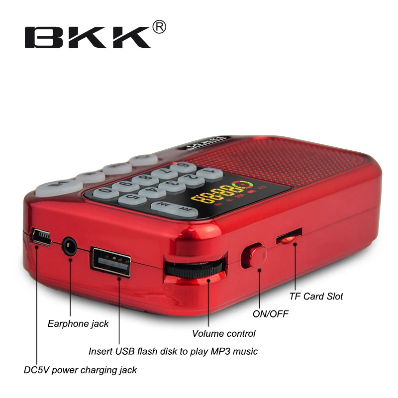 Bluetooth FM Radio Speaker with  TF card Music box (S99)