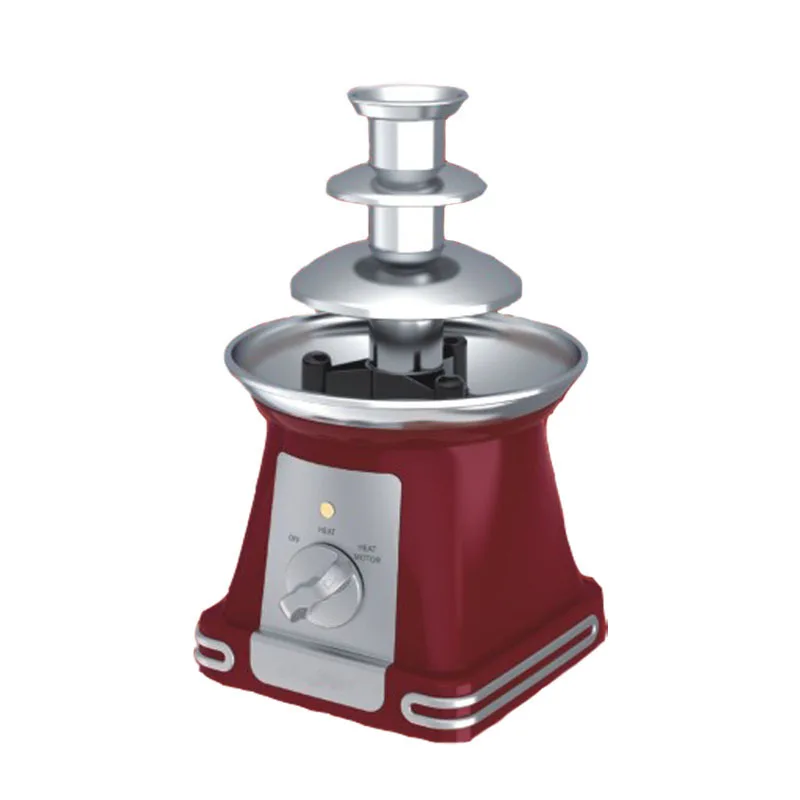 Three layer chocolate fountain machine Automatic melting tower Waterfall hotpot melting machine Baking spray tower crane