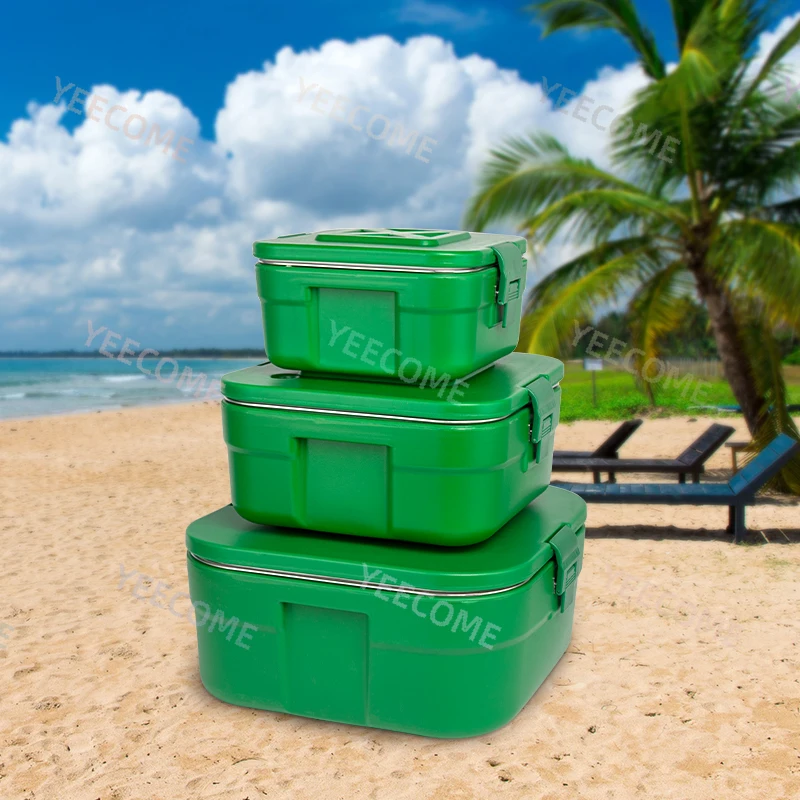 YJM2050 Capacity 2.5+5+10L Factory Hot Sale luxury food warmer set casserole set Insulation and cold  food warmer sets of 3