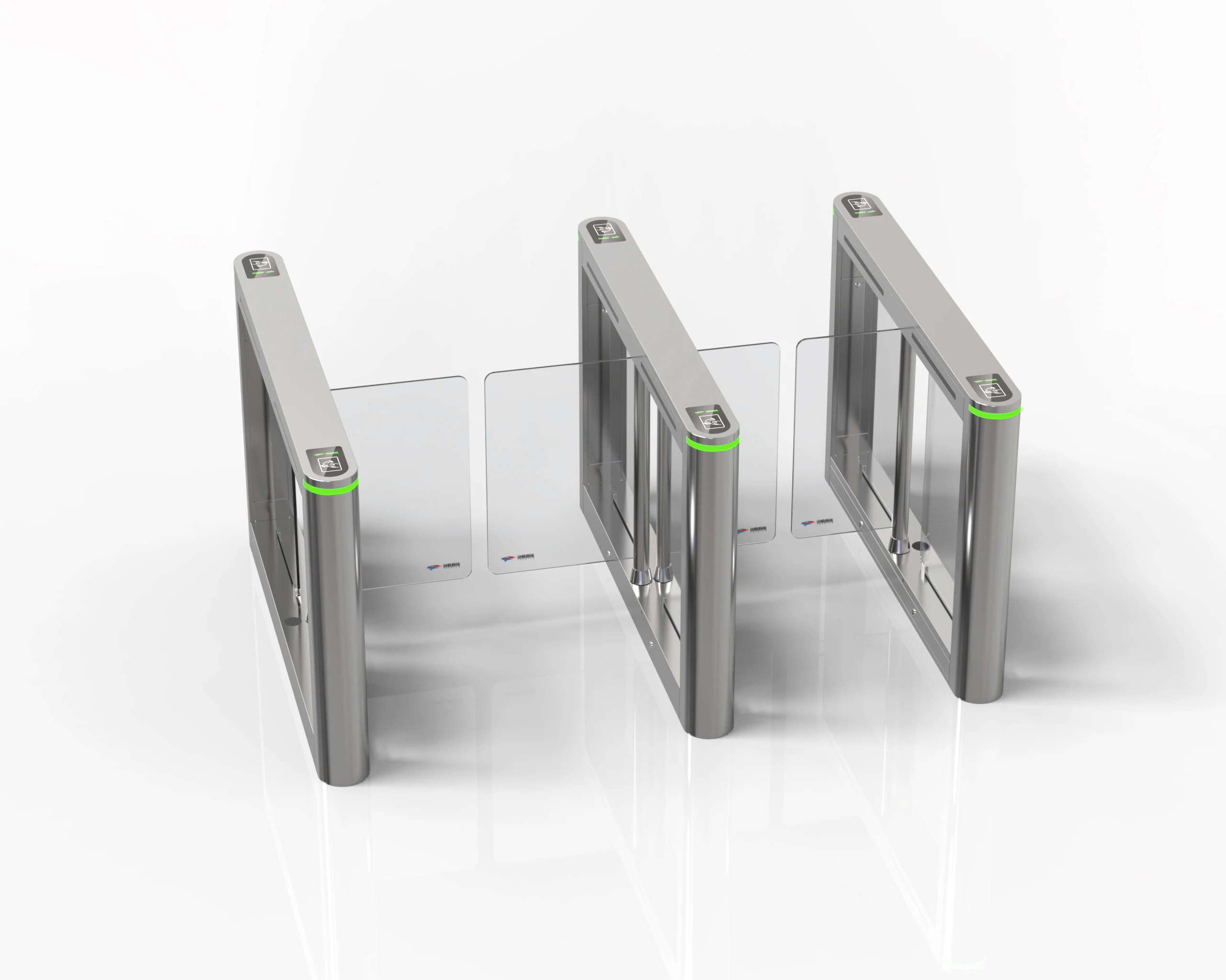 high grade access control full automatic bi-directional barrier swing turnstile gate