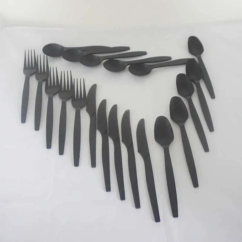 Promotional  eco-friendly disposable plastic spoon and fork manufacturer
