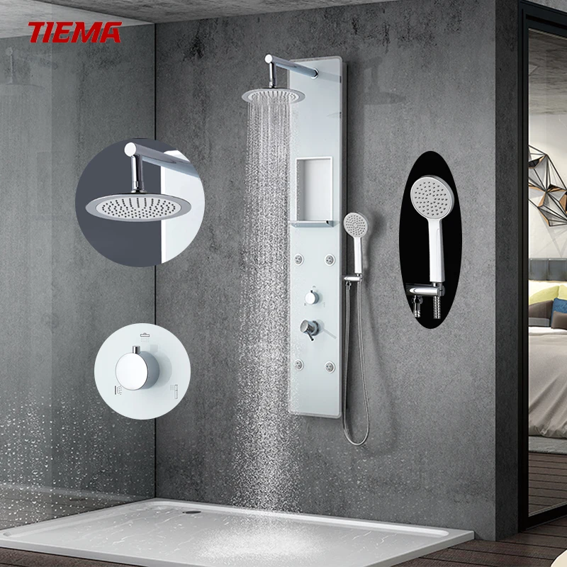 TIEMA Hot Sale Wall Mounted Bath  Shower Faucets Thermostatic  Panel  bathroom panels