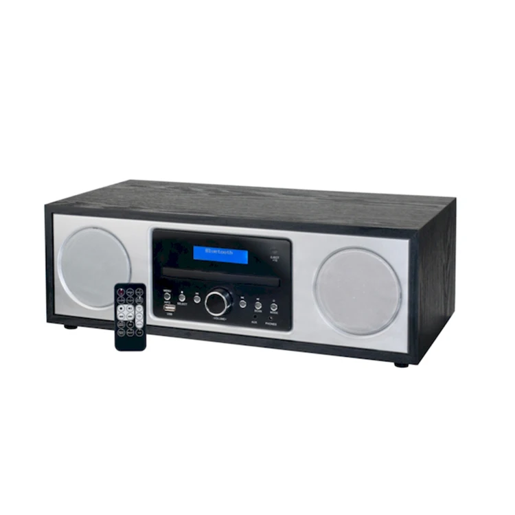Мощные Черные Портативные CD-проигрыватели USB-проигрыватель с FM-радио
