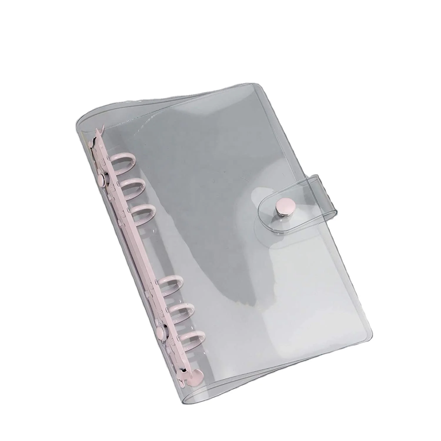 Popular Item Soft Transparent PVC Standard 6-Rings A6 Size Loose-leaf Notebook Protector Mini Dairy  Cover