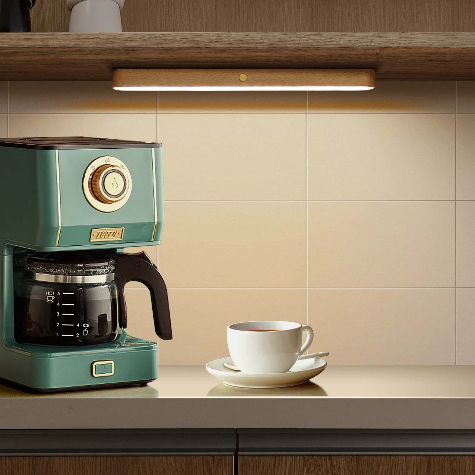 2024 The Hot Selling Three Adjustable Wooden Mirror LED Lamp in Front of The Wardrobe Mirror Night lights Smart home products