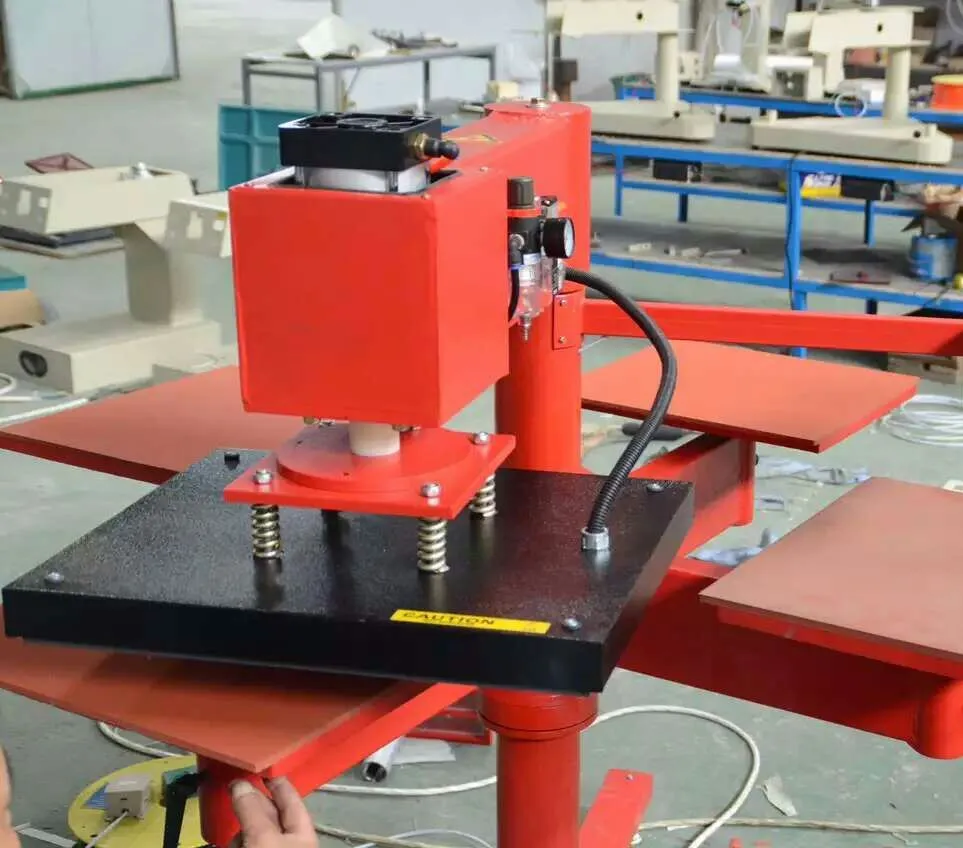 Best Anhui pneumatic 4 stations heat press machine