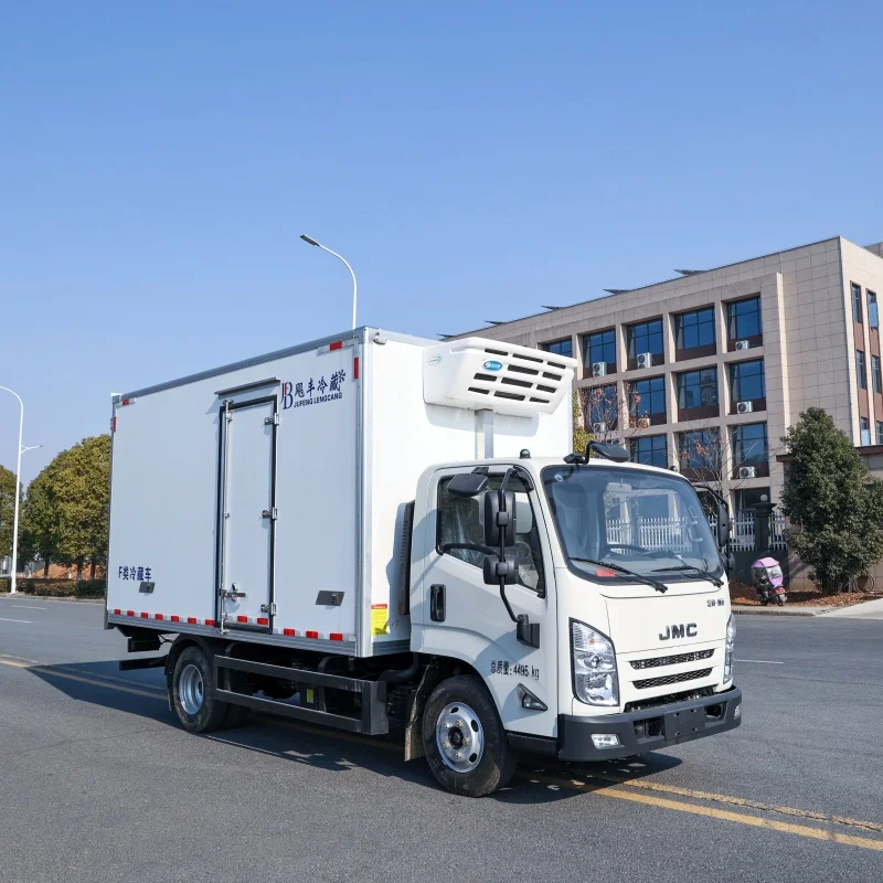 New 4x2 Drive Type Condition 4x2 Refrigerated Truck with Thermo King Cooling System for Ice Cream Meat Fish Transportation