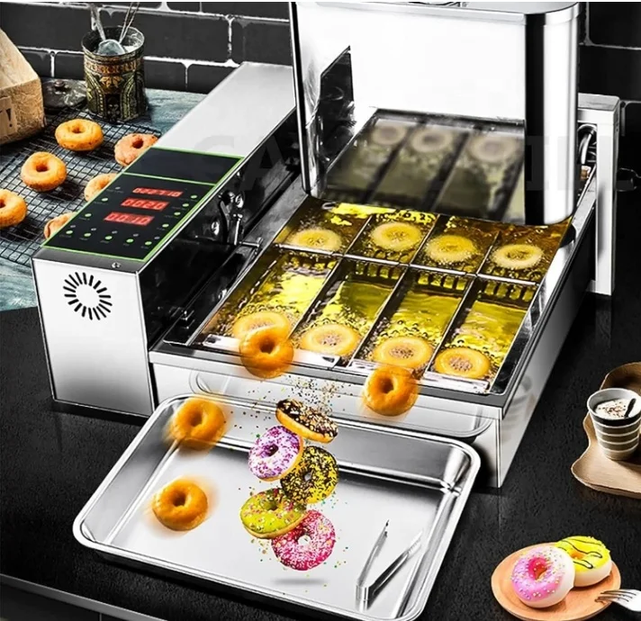 Small Business Snack Automatic Small Size 6 Line Donut Maker Mini Donut Machine