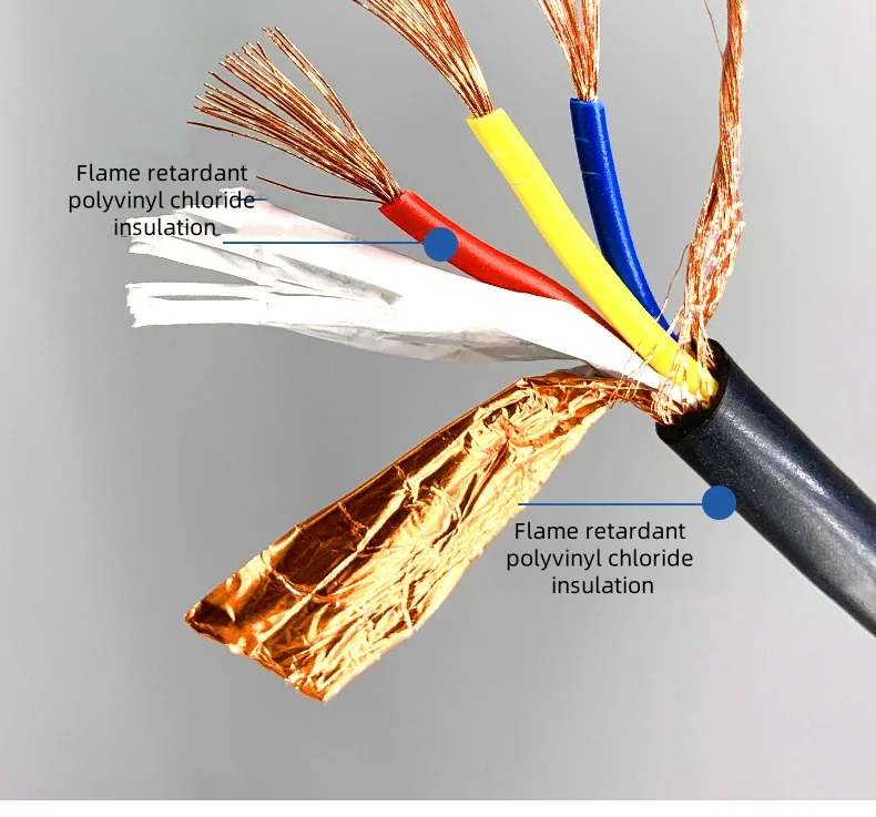 UL 2464 AWM Control Cable 300V 24AWG 28AWG 26AWG PVC Insulated Electric Wire with Copper Conductor for Underground Application