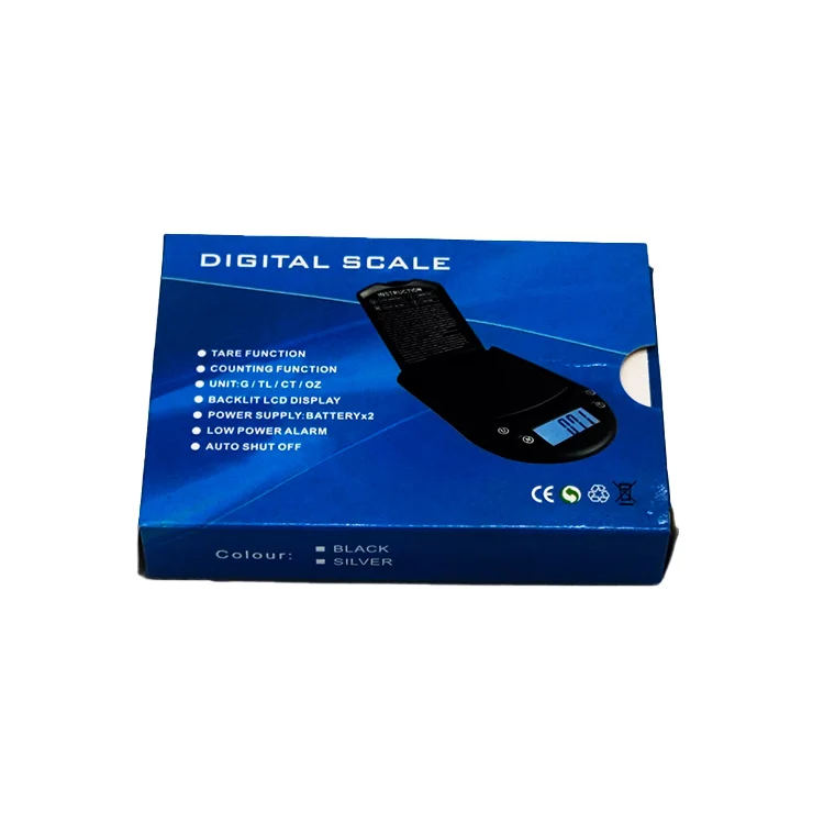 Digital Electronic 500g Gold ZHH-A07 Hand-held Pocket Scale LCD Display Kitchen Jewelry Crystal Weighing Scale 0.1g Resolution