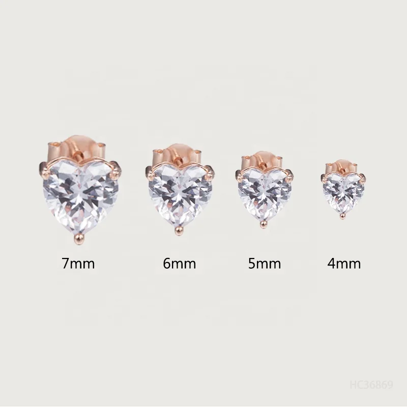 Оптовая продажа сверкающие Cz сердце Druzy свадебные женские серьги тонкой 18k 14k позолоченный 925 ювелирные изделия стерлингового