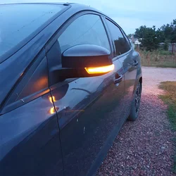 Ailead Hot Sell Dynamic Led Turn Signal Light Smoke Lens Led Side Mirror Blinker For Ford  For Focus II 2008-2011