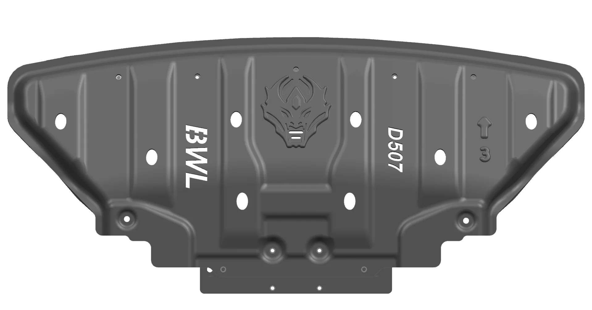 JUNXI Factory Aluminum engine under cover Protector Guard for skid Plate for Dodge TRX 5mm