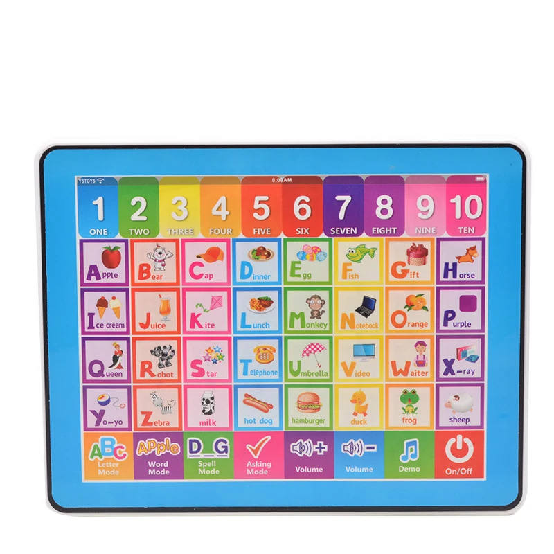 English ABC Letters Learning Pad Touch Tablet For Kids Multi-function Learning Machine Early Educational Toy For Children