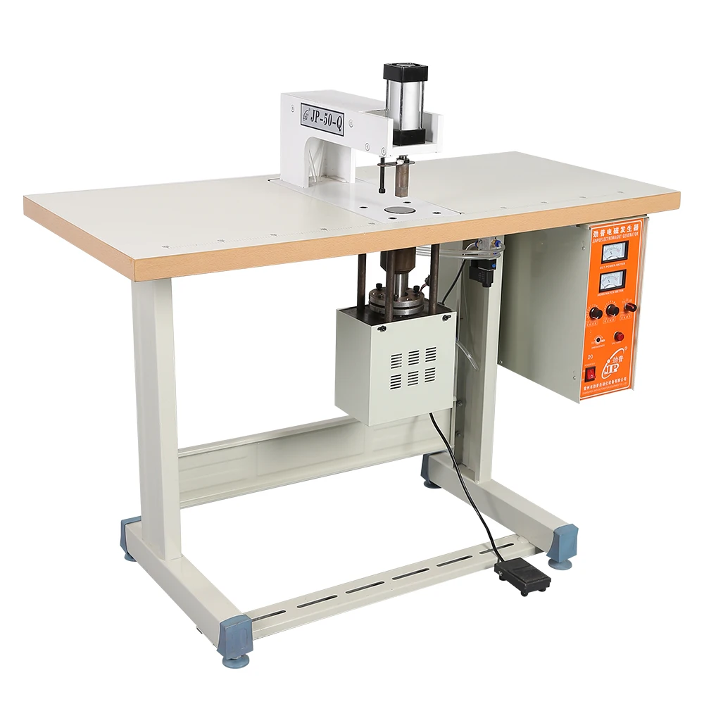 Semi Automatic Face Mas Machine Ultrasonic Mask Earloop Spot Welding Machine With Table Available JP-50-Q