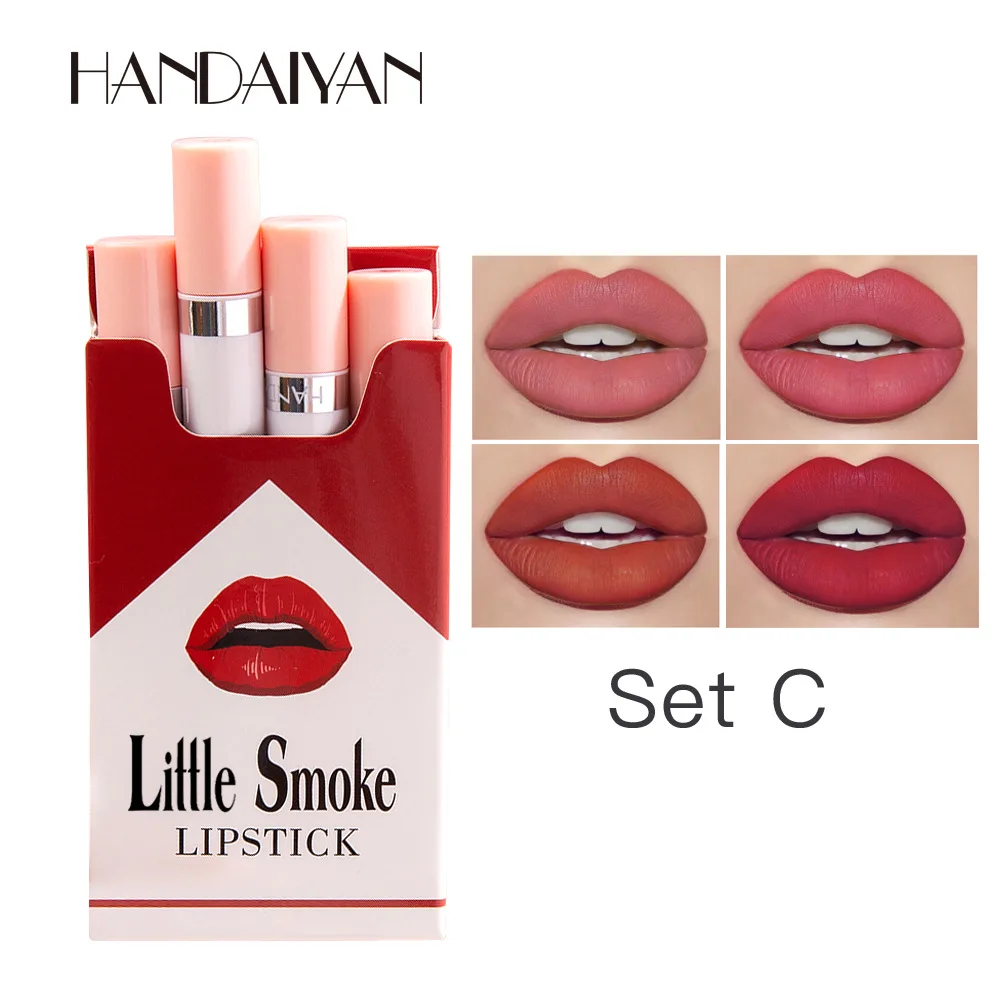 New Arrival Velvet Smoke Cigarette Lipstick Tube Dumb Light Cigarettes Lipstick