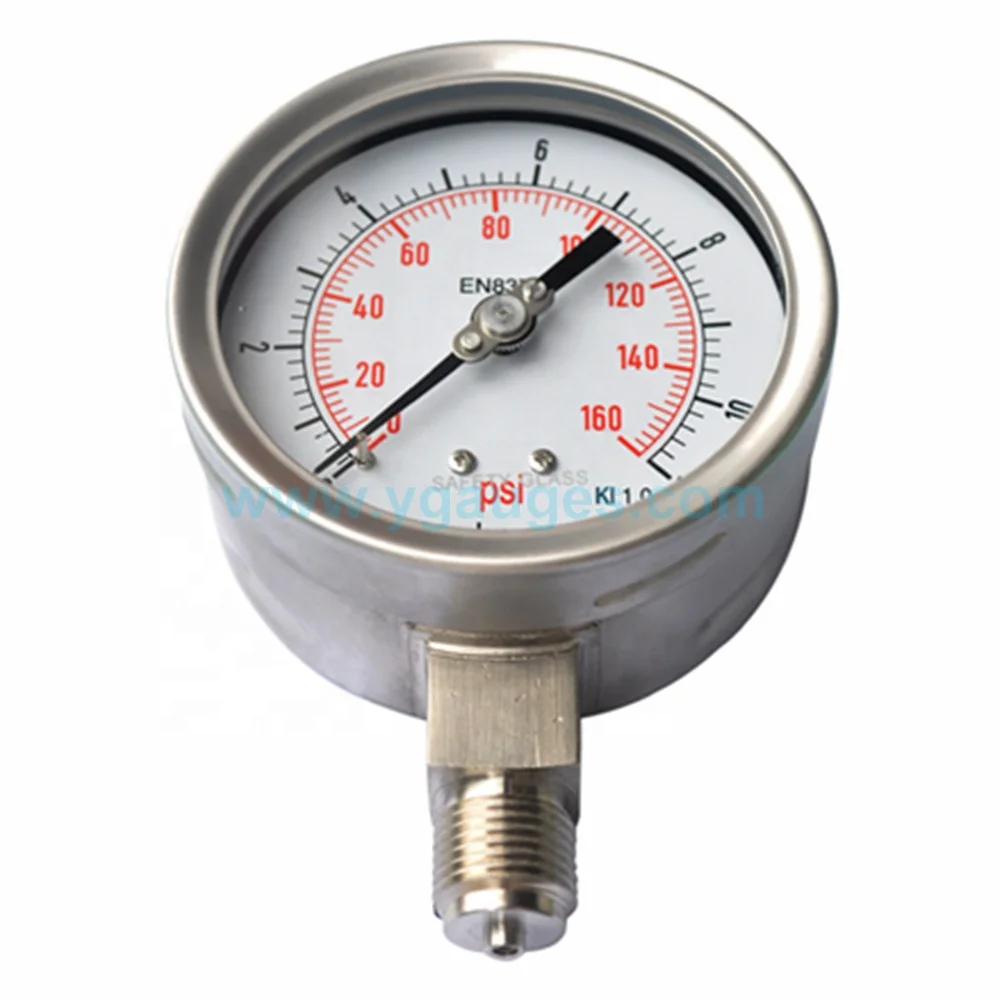 All stainless steel heavy duty bayonet bezel high quality manometer