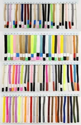 Custom Wide Sublimation Shoes Lace Polyester Flat Colorful Shoelace for Garment Drawstring hat Rope