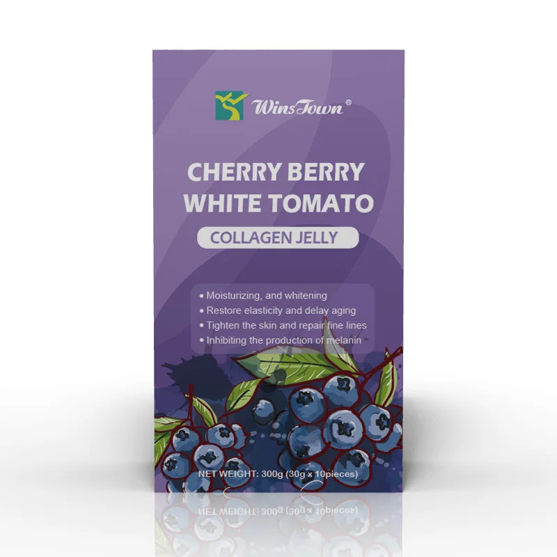 Private Label Selling Collagen Jelly Delay Aging Reduce Melanin Cherry Berry White Tomato Skin Whitening Jelly Beauty Products