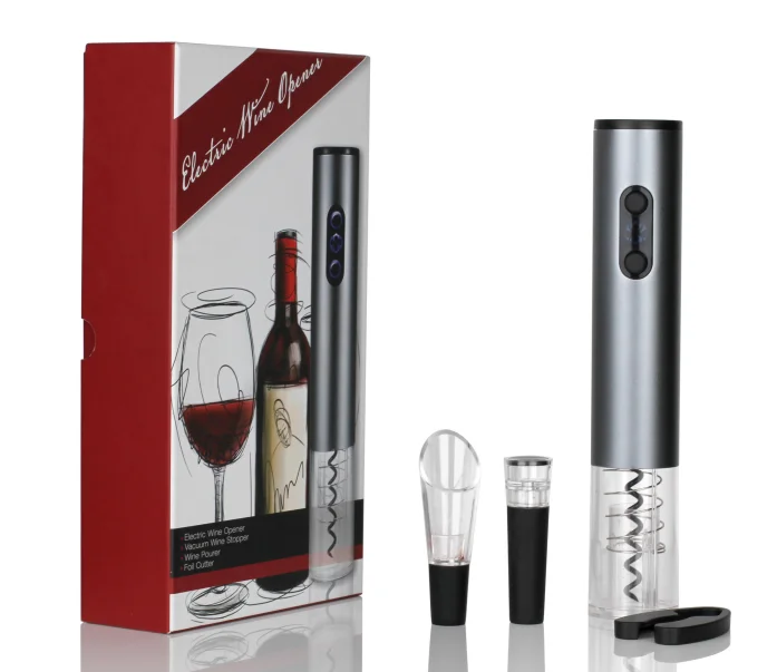 Amazon 2022 Hot Selling Birthday Gift Items Electronic Novelty Product Wine Vacuum Opener Stopper Gift Set with Customized Logo
