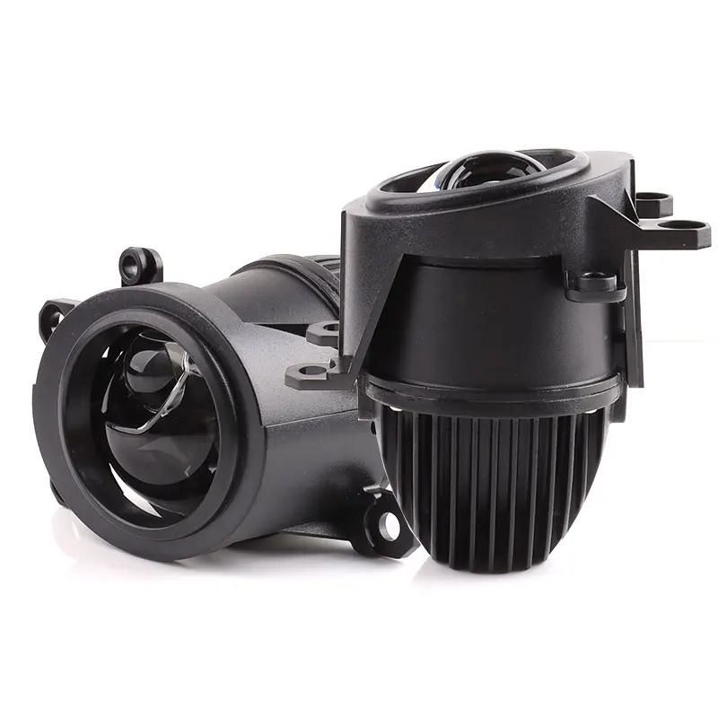 Car Lighting System 60W Foglamp 3 Inch Bi LED Projector Lens Laser Fog Lamp Bifocal Lens