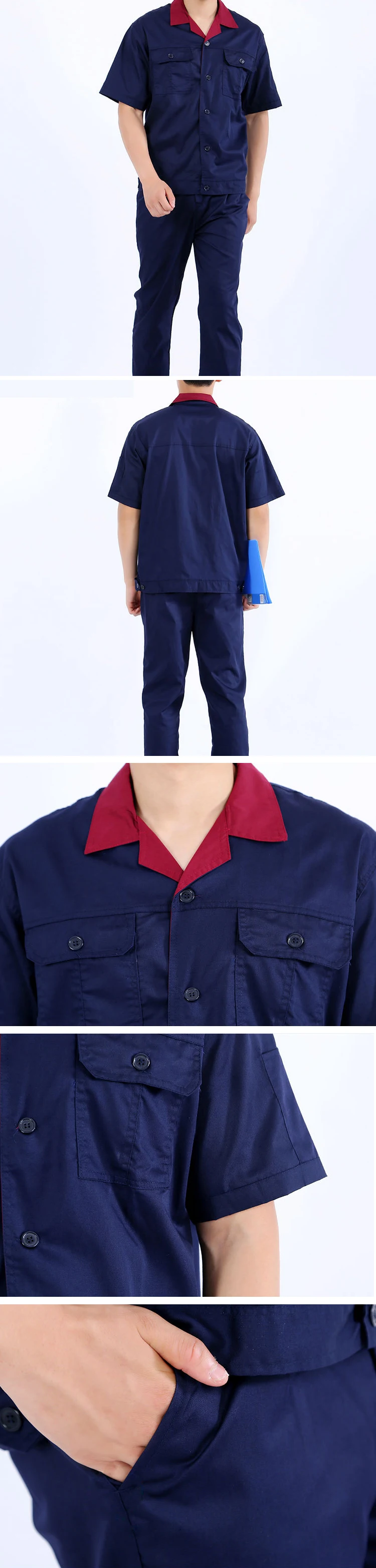 Promotional High Quality Food Processing Workshop Uniforms Food Delivery Factory Uniform Suit