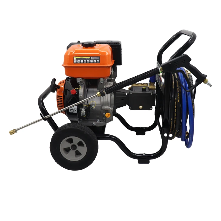 Ome 2700psi/186bar Gasoline High Pressure Car Washer Air Cold With Ar Pump Recoil Starter Factory Price Touring Car Cleaner