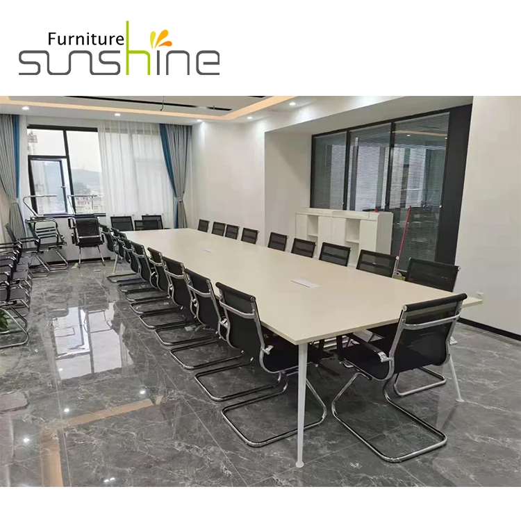 Open Workstation Desk Office Furniture Modular Cubicle Industrial Loft Style Large Solid Table Custom Staff Workstations Tables