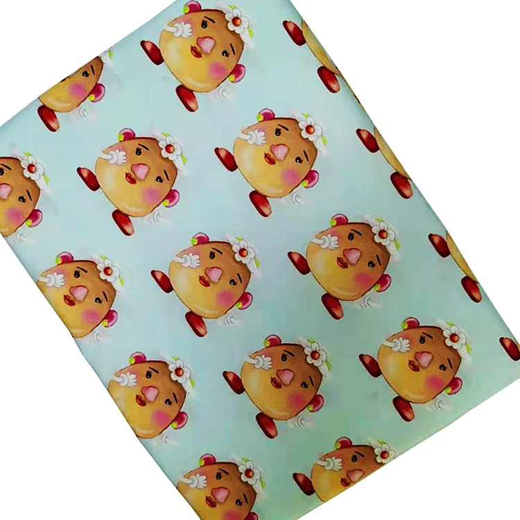 wholesale Digital Printed Fabric Cotton 100% Cotton plain woven Poplin Custom Cotton Woven Fabric for garment