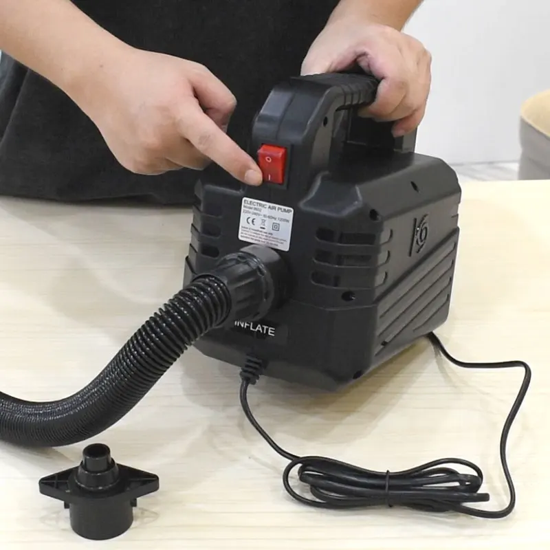 High Velocity Pressure Inflation Deflation Air Electric Pump Portable Air Pump for Pool Floats Air Bed Gymnastics Gym