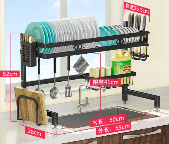 B2B Kitchen Shelf Bowl Dish Cutlery Drying Organizer Storage Rack Holder Wholesale high quality